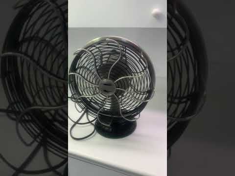 Casablanca Zephair Oscillating Desk Fan  Nickel/ Black 19N8D (For sale on eBay) TEST