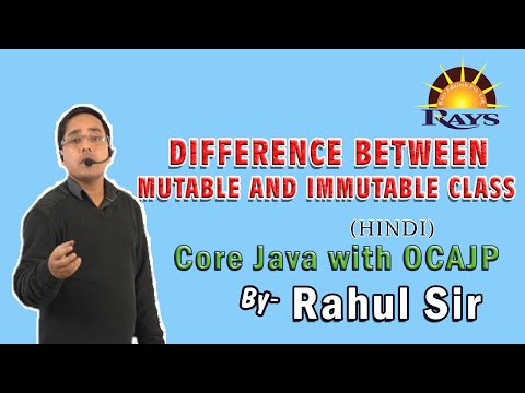 Difference Between Mutable And Immutable In Java String And Stringbuffer Class Rahul Sir