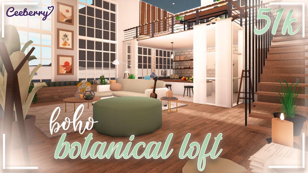 Bloxburg | Boho Botanical Loft 51k | Speed Build