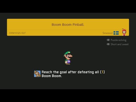 Super Mario Maker 2 088 - Boom Boom Pinball. by Smeeed