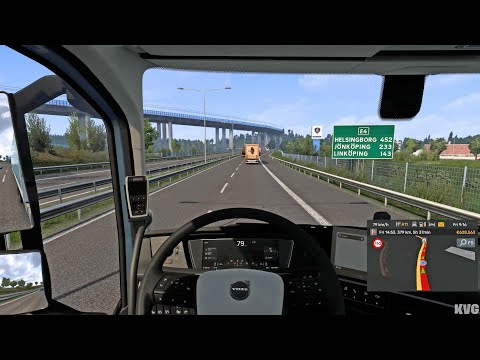 Euro Truck Simulator 2 - Stockholm to Gothenburg - Scandinavia Gameplay (PC UHD) [4K60FPS]