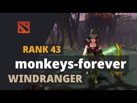 monkeys-forever (Rank 43) plays Windranger Dota 2 Full Game