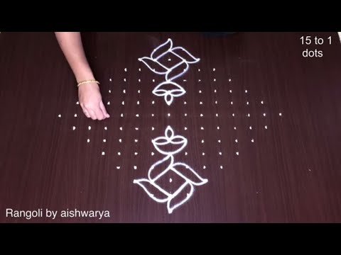 Flower Pot Diya Kolam