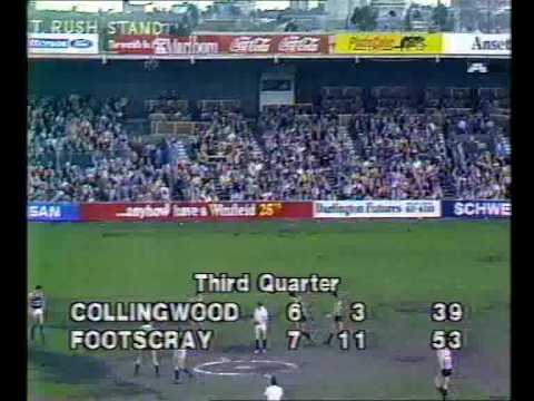 VFL 1985 R 21 - Collingwood v Footscray