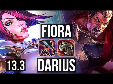 FIORA vs DARIUS (TOP) | 68% winrate, 7 solo kills | KR Diamond | 13.3