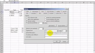 Excel 2003:  How to change the default file location when you open files
