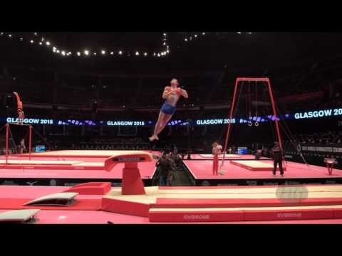 KORNEV Ilya (KAZ) - 2015 Artistic Worlds - Qualifications Vault 1