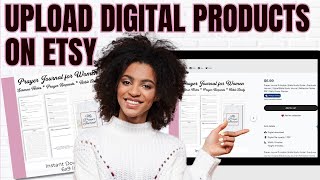 How to Upload Digital Products on Etsy, Canva Etsy Tutorial, Creative Fabrica and Canva