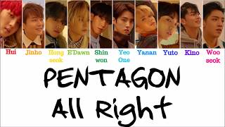 PENTAGON(펜타곤) - All Right [Han|Rom|Eng - Color Coded LYRICS]