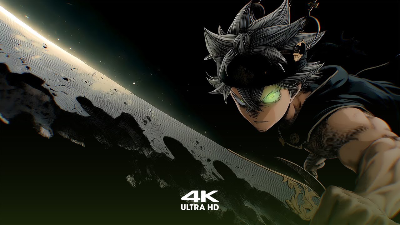 Asta Black Form Epic Power | Black Clover 4K Live Wallpaper & Screensaver 🔥