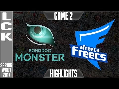 Kongodoo Monster vs Afreeca Freecs Highlights Game 2 - LCK Week 6 Day 1 Spring 2017 - KDM vs AFS G2