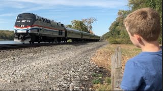 TRAIN TRACKERS # 5 -  FAST AMTRAK PASSENGER TRAINS