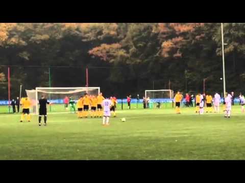free kick football Omid Popalzay NEC FC OSS A1 VS RODA JC 4-1