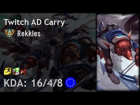 Twitch AD Carry vs Lucian - Rekkles - EUW Challenger Patch 7.12