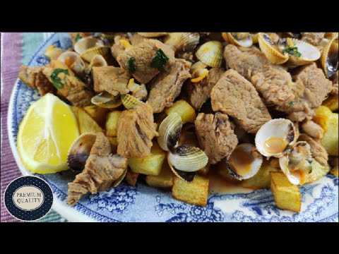 Carne de Porco à Alentejana - Portuguese Pork with Clams