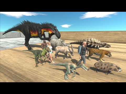 Escape from INDORAPTOR - Animal Revolt Battle Simulator Escape from Monster