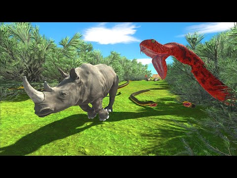 Dangerous Forest | Run away from predators - Animal Revolt Battle Simulator ARBS