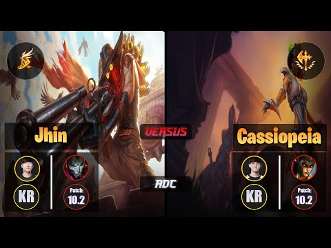 Ruler JHIN (ADC) [Fleet Footwork] VS Naehyun CASSIOPEIA - Challenger KR Patch 10.2