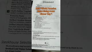 MSC World America Main Dining Room Dinner Day 1