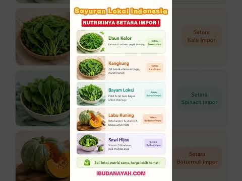 Sayuran Lokal Indonesia Ternyata Nutrisinya Setara Sayuran Impor, Lebih Hemat!
