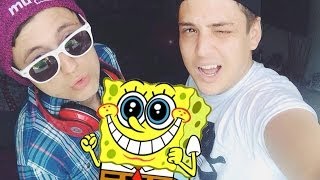 SPONGEBOB SCHWANZKOPF! - SCHIMPFWÖRTER CHALLENGE ( mit DieAussenseiter ) !