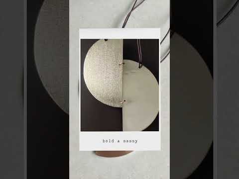 Gold plated brass necklace, statement necklace, anti tarnish...