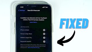 How to Fix Face ID Not Working/Has Been Disabled | A Problem was Detected with the Truedepth Camera