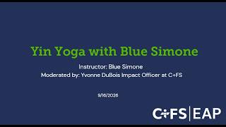 Yin Yoga with Blue Simone