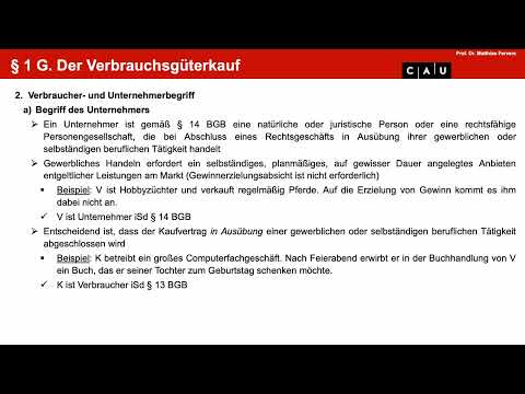 Examenskurs Schuldrecht BT – Folge 06 (KaufR: Verbrauchsgüterkauf)