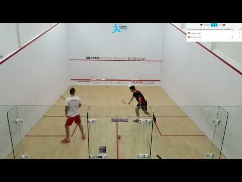 Mark Krajcsak - Pascal Gomez (Hungary vs Spain) - ESF European Team Squash Championships 2023