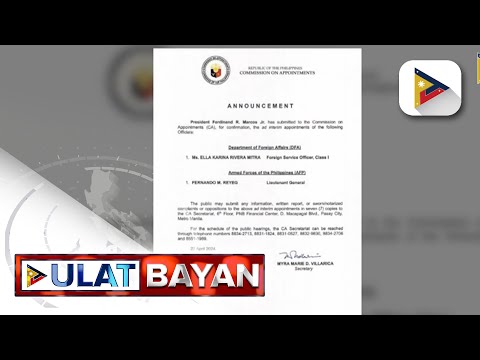 PBBM, isinumite ang ad interim appointment ng ilang opisyal ng AFP at DFA