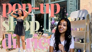how to make the most out of a pop-up // selling up at a local plant store, new booth display, vlog