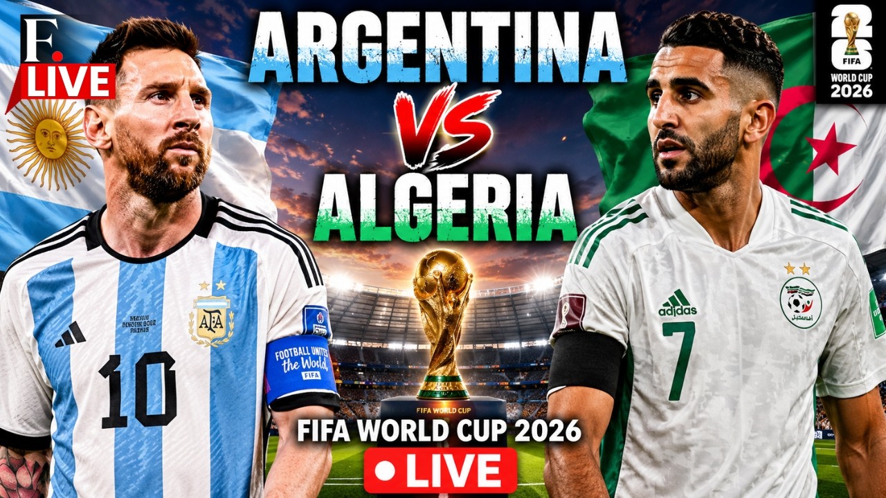🔴FIFA World Cup 2026 LIVE: Fans Gather to watch Argentina vs Algeria | Lionel Messi VS Riyad Mahrez