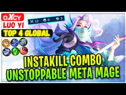InstaKill Combo, Unstoppable Meta Mage [ Top Global Luo Yi ] ᴏxᴄʏ - Mobile Legends Gameplay Build