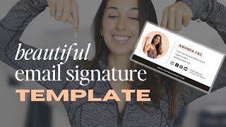How to Create a Beautiful Branded Gmail Signature using Canva Templates (Free Tool!)
