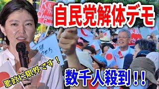 ＃自民党解体デモ こんなに集まってもマスコミ来ない…民意を報道しろ！#石破辞めろデモ   #小池百合子  #高市早苗 2025/9/21 首相官邸前 #総裁選 #高市早苗