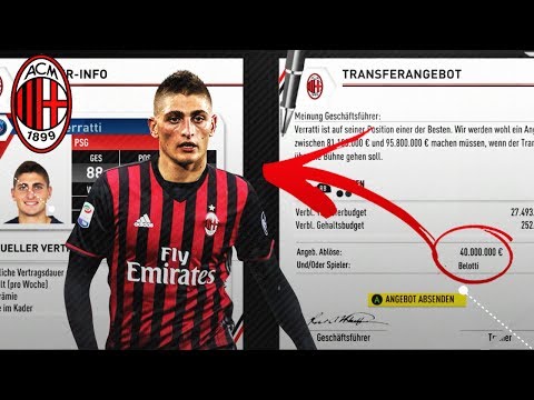 KÖNIGSTRANSFER!!?? KOMMT VERRATTI ZU UNS??!! FIFA 17 AC Mailand Karrieremodus #19