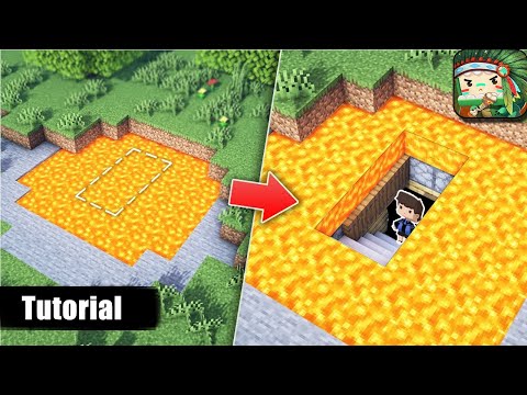 🔨 COMO FAZER UMA PASSAGEM SECRETA NA LAVA NO MINI WORLD 🔨