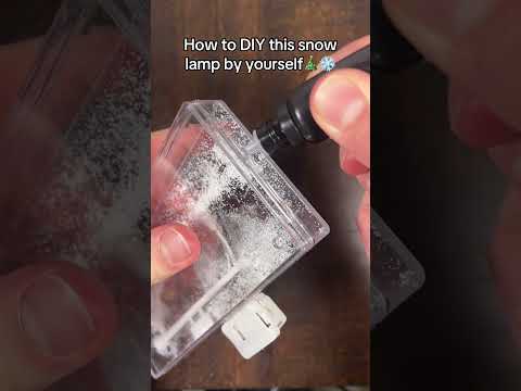 How to DIY this snow lamp by yourself!🎄❄️
