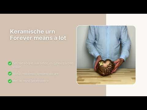 Keramische urn Hartenpijn brons