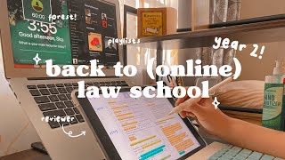 law school diaries ⚖️ preparing for a new semester (tips + how to customize your canvas)