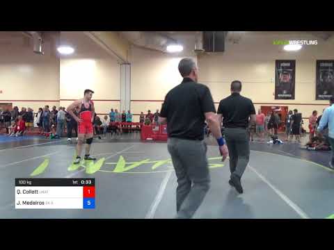 2018 Marine Corps US Open/Masters B Greco Roman 100 Finals - Quinn Collett (Unat) Vs. James Medeir