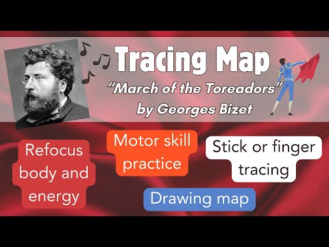 Musical Tracing Map - Bizet March of the Toreadors Song Map