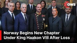 Norway Welcomes King Haakon VIII After Death of King Harald in Oslo | DWS News | AC14