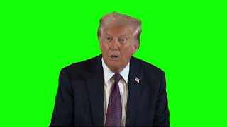 Donald Trump "everybody's coming" green screen