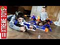 Family Nerf Wars Part 5 Ethan And Cole Sneak Attack Squad Vs Mom And Dad
