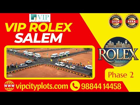 VIP Rolex Salem Phase 2 Grand Launch | DTCP & RERA Approved Premium Villa Plots | Vinayaka Mission