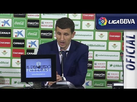 Rueda de Prensa de Javi Gracia tras el Real Betis (1-2) Osasuna - HD