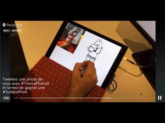 Opération Live drawing sur Twitter et périscope