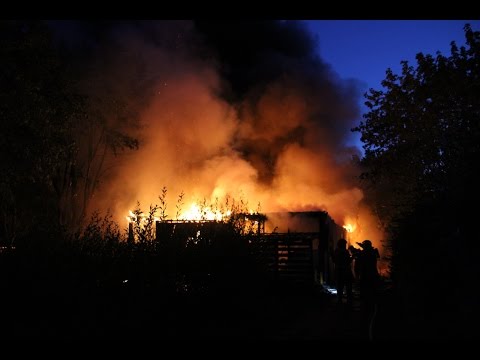 Brand i nedlagt CSU skolebygning på Holbæk have i Holbæk- 080814